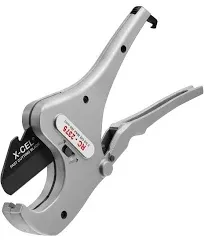 RIDGID RC-2375 Ratchet Action 2" Pipe and Tubing Cutter, Chrome, Small - 30088 & 23493 Model PC-1375 ML Single Stroke Plastic Pipe and Tubing Cutter, 1/8-inch to 1-3/8-inch Pipe Cutter