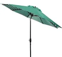 Safavieh Hadire Striped Inside Out Crank Outdoor Umbrella