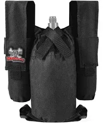 Entry Level Paintball Harness Pod Pack Belt with HPA CO2 Tank Holder Pouch - 2+1