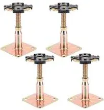 YEUQWJ 4 Pieces Adjustable Elevated Post Base Support Beams Floor Support Beams Most Home