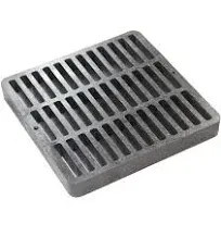 NDS 9 in. Black Square Grate