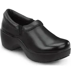 SR Max SRM132 Geneva, Women's, Black, Clog Style, MaxTRAX Slip Resistant.