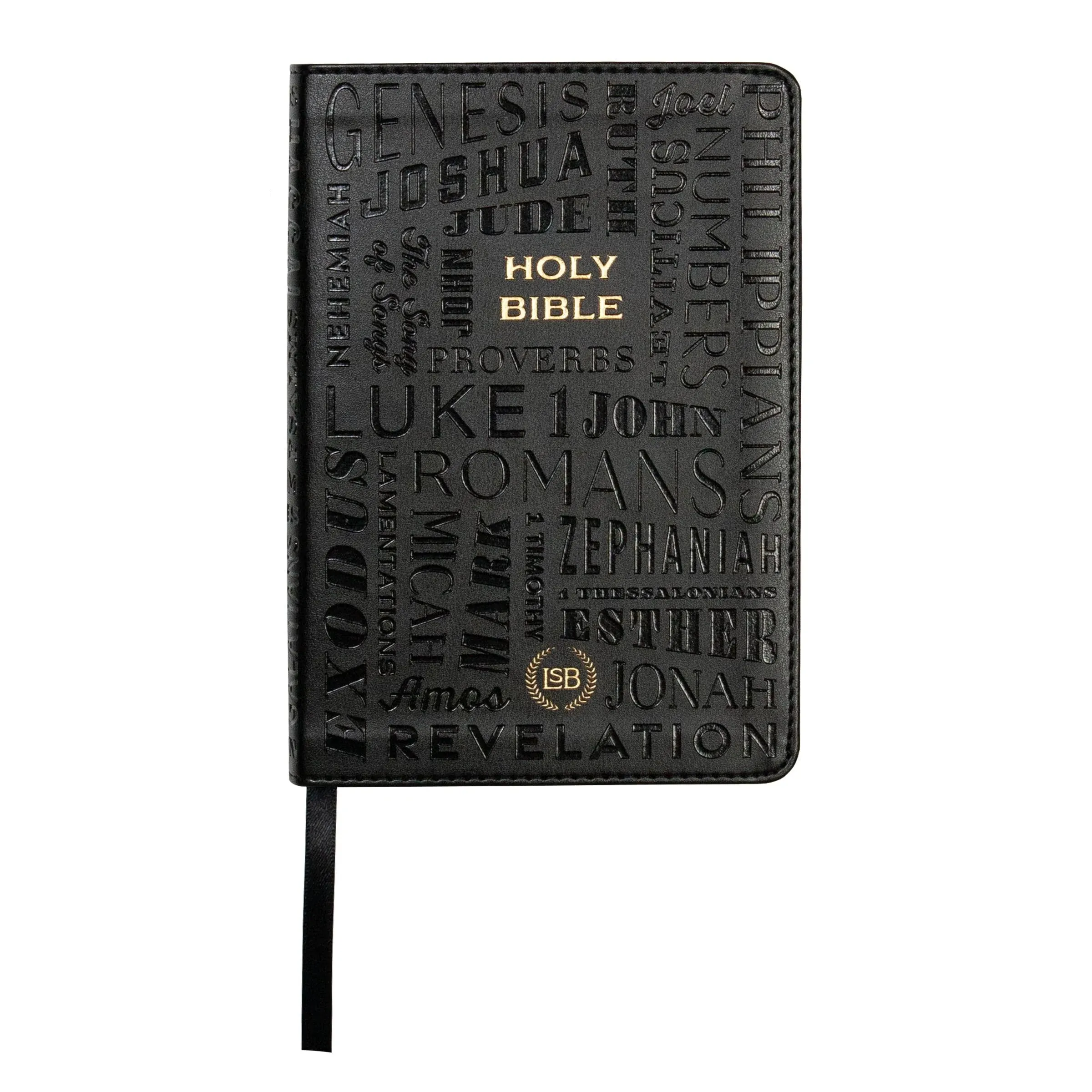 LSB Compact Bible, Black 66 Books Gold