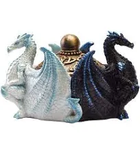 Pacific Giftware Dual Yin Yang Dragons Decorative Trinket Jewelry Box