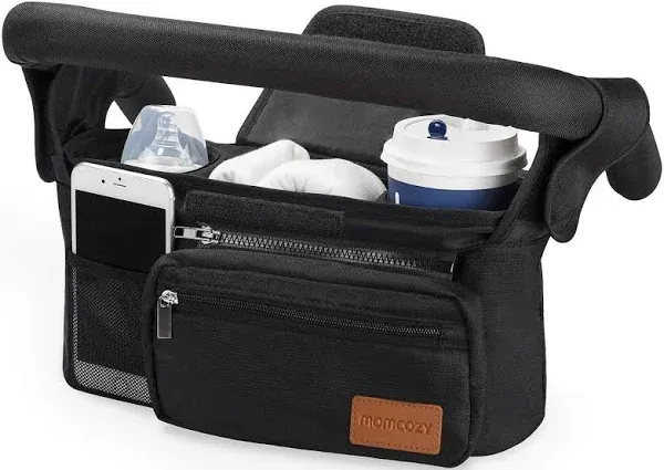 Momcozy Universal Stroller Organizer 2 Insulated Cup Holder