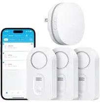 Govee WiFi Water Sensor 3 Pack, Smart Water Leak Detector, 100dB