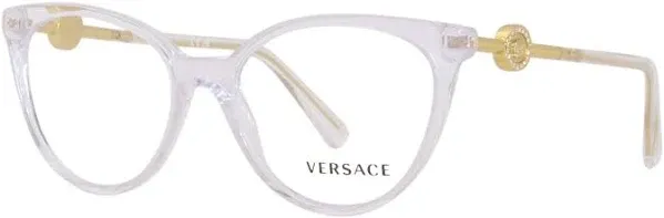 VERSACE VE3298B 148 Crystal 55mm Eyeglasses New Authentic