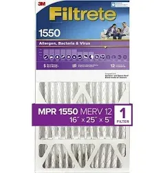 Filtrete Ultra Allergen Reduction Deep Pleat Filter 16"x25"x5"