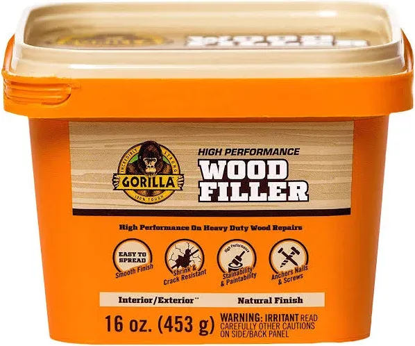 Gorilla 16 oz. Natural Wood Filler Tub