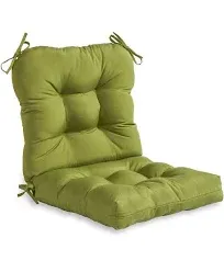 Solid Color Outdoor Seat/Back Chair Cushion (Cushion Only)