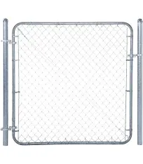 Fit-Right Chain Link Fence Gate 24? x 6? Metal Adjustable Walk Gate Kit