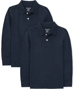 The Children's Place Boys Long Sleeve Pique Polo