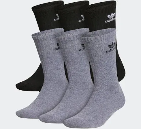 Adidas 6 Pack Originals Men's Trefoil Crew Socks