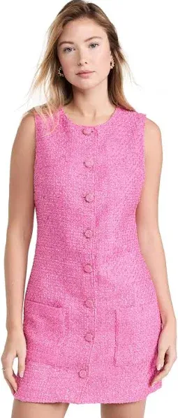 endless rose Women's Sleeveless Tweed Mini Dress