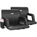 Vivohome Reclining Stadium Seat Chair with Backrest and Armrests