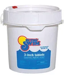 in The Swim 3 inch Stabilized Chlorine Tablets for Sanitizing Swimming Pools - Individually Wrapped, Slow Dissolving - 90% Available Chlorine -