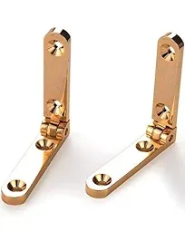 Solid Brass Side Rail Hinges