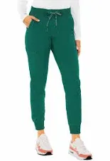 Med Couture Touch Womens Jogger Yoga Scrub Bottoms Pants Teal Blue Soft Nurse XS