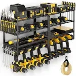 Power Tool Organizer Wall Mount, Heavy Duty Drill Holder, Garage Tool Organizer 