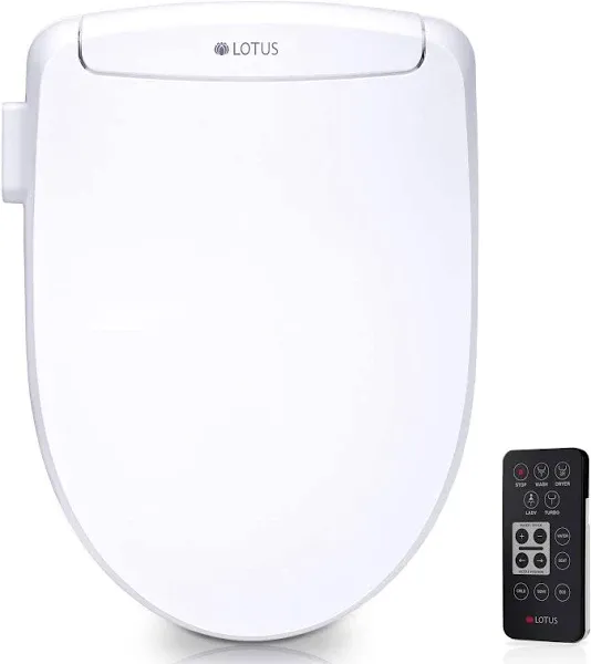 Lotus Smart Bidet ATS-500 Remote Heated Seat, Temperature Controlled Wash, Warm Air Dryer, Easy DIY Installation, Made in Korea, One Size Fit