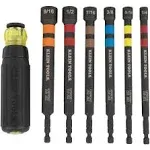 Klein Tools Hollow Magnetic Color-Coded Ratcheting Power Nut Driver