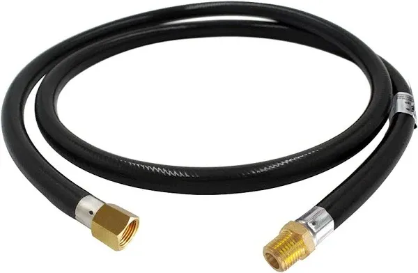 MCAMPAS 1/4 Inch NPT Propane Appliance Extension 5 Feet High Pressure Hose For Gas grills, Turkey Fryers, Fire Pit, Mr Heater.RV Equipment Etc- 1/4" Male NPT x 1/4" Female NPT