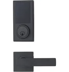 Amazon Basics Electronic Keypad Deadbolt Door Lock W/ Passage Lever Satin Nickel