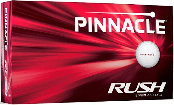 Pinnacle Rush Golf Balls - 15-Pack - White