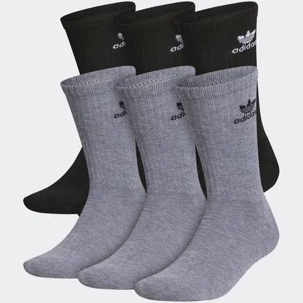 Adidas 6 Pack Originals Men's Trefoil Crew Socks