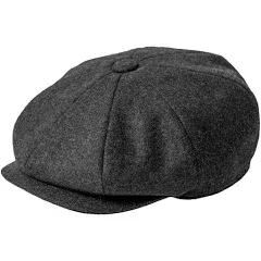 JANGOUL Men's Wool Blend Tweed Newsboy Cap