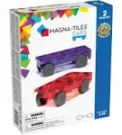 Magna-Tiles® Blue & Orange Car Set