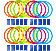 Boley Party Pizzazz! Hopscotch Ring Set with 20 Hoops and 20 Connectors -... 