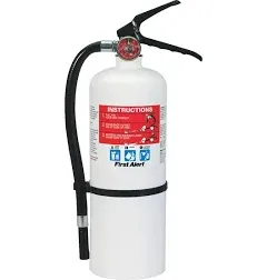 First Alert 2-A10-BC Heavy Duty Rechargeable Fire Extinguisher, White