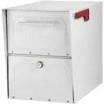 Architectural Mailboxes Oasis Classic White Post-Mount Mailbox