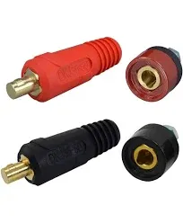 RIVERWELD TIG Welding Cable Panel Connector-plug and Socket PS35-50 Dinse Dinze Quick Fitting 315Amp 1pk