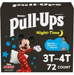 HUGGIES Pull up Training Pant Night-Time ToyStory 12hr Protection Boys 3T-4T 72c