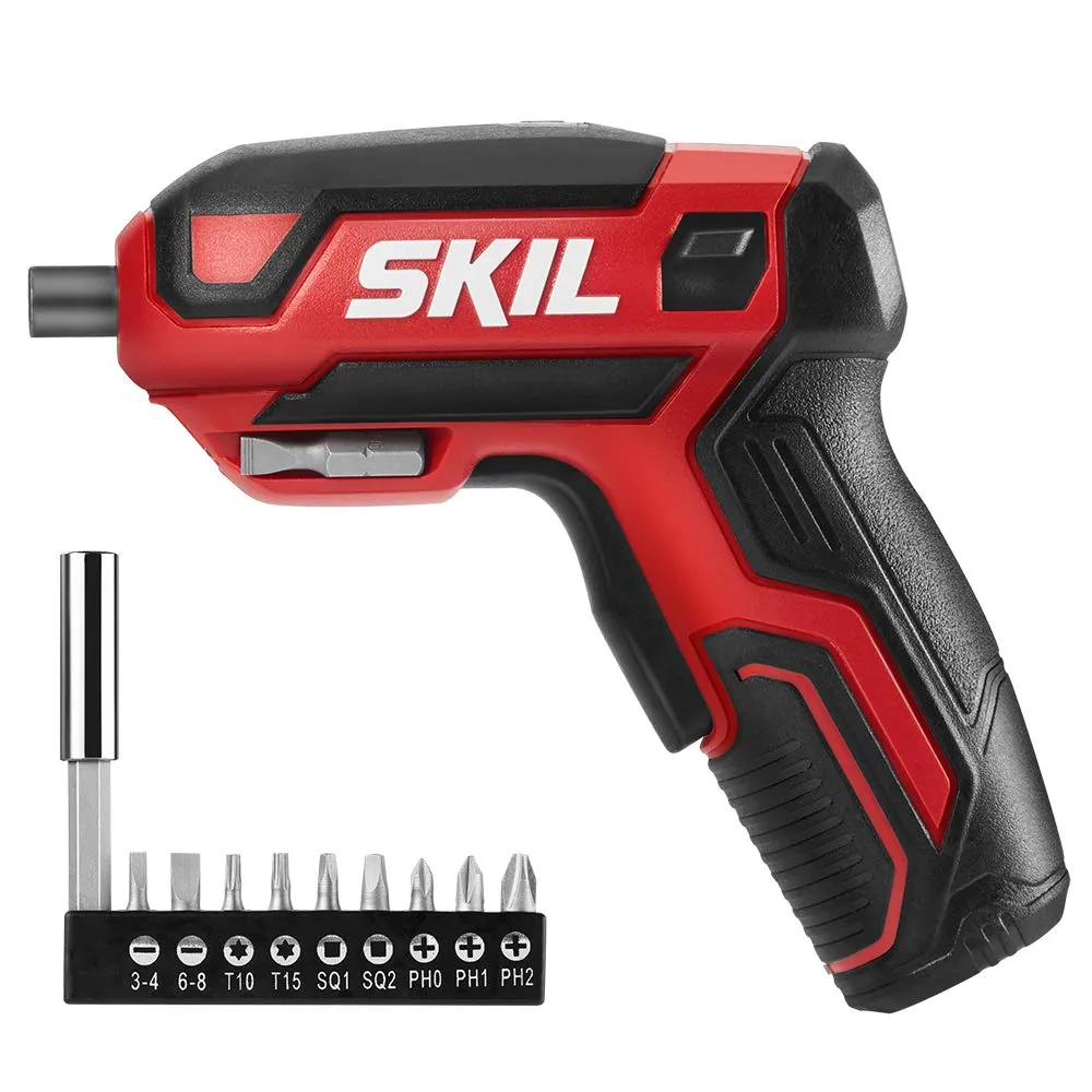 Rechargeable 4V Cordless Screwdriver SKIL SD561801 with Bits and USB Charger