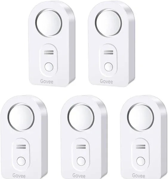 Govee Water Leak Detectors 5 Pack, 100dB Adjustable Audio Alarm Sensor, Sensitive Leak and Drip Alert