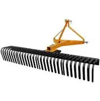 CHEINAUTO 3 Point-Attach 5 FT Landscape Rock Rake