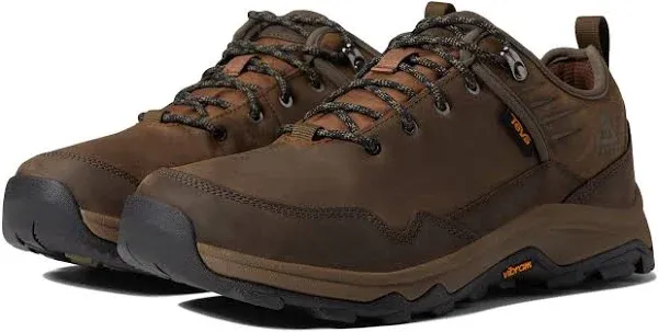 "Teva Men's Riva RP Waterproof Hiking Sneaker - Dark Olive/ Orange"