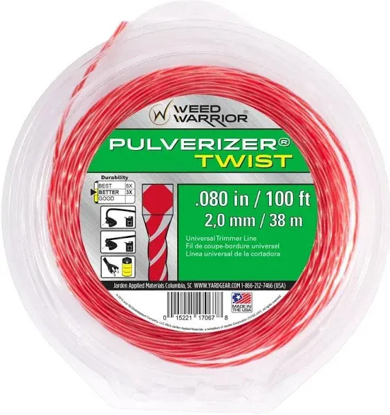 Weed Warrior Pulverizer Twist Universal Trimmer Line