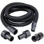 POWERTEC 70347 10 ft Dust Collection Hose Kit with 5 Fittings for Wood