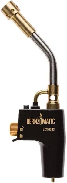 Bernzomatic® DuraCast® Wide Surface Torch - Durable Cast Body Aluminum Construction for Cooking, Heat Shrinking, Metalworking, and Vinyl Wrapping (TS 4500 Torch + 3 Propane Gas Cylinders)