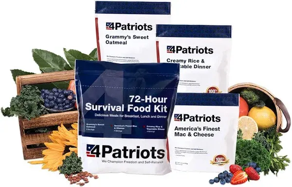 4Patriots 72-Hour Survival Food Kit