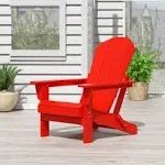 Outdoor Folding Poly Adirondack Chair