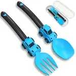 Deinyi Construction Toddler Utensils