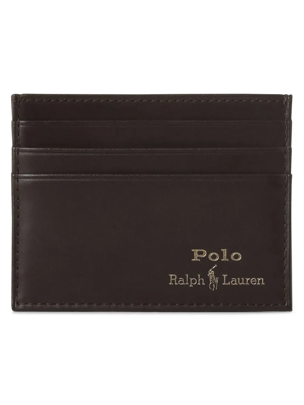 Ralph Lauren Men's Suffolk Slim Leather Card Case - Brown