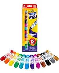 Crayola 12 Count Quick Dry Washable Paint Sticks