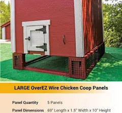 OverEZ Chicken Coop Wire Panels - Small