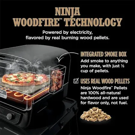 Ninja Woodfire Pizza Oven 8-in-1 Outdoor Oven